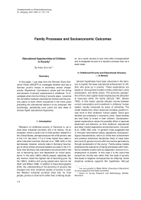 Educational Opportunities of Children in Poverty