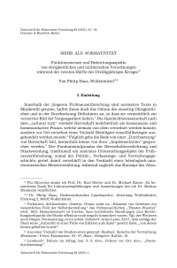 Mehr als Normativität