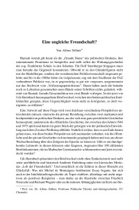 Eine ungleiche Freundschaft?