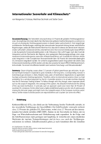 Internationaler Seeverkehr und Klimaschutz