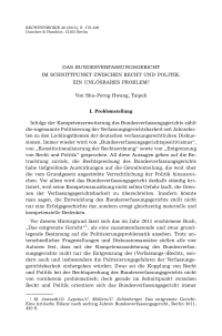 Das Bundesverfassungsgericht im Schnittpunkt zwischen Recht und Politik: Ein unlösbares Problem?
