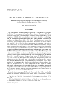 Die „Rechtsfindungswerkstatt der Integration“