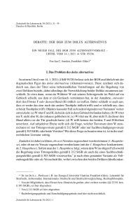 Ein neuer Fall des BGH zum Alternativvorsatz – Urteil vom 14. 1. 2021 (4 StR 95/20)