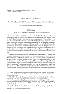 Kalkulierter Konflikt?