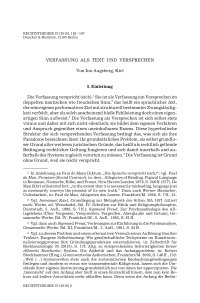 Verfassung als Text und Versprechen