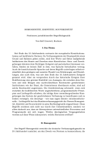 HOMOGENITÄT, IDENTITÄT, SOUVERÄNITÄT. Positionen jurisdiktioneller Begriffsdogmatik