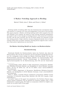 A Markov Switching Approach to Herding