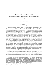 “Every car has an offence on it“: Register polizeilichen Handelns bei Verkehrskontrollen in Nordghana