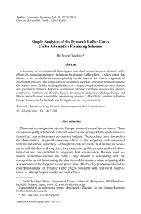 Simple Analytics of the Dynamic Laffer Curve Under Alternative Financing Schemes