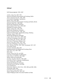 Anhang 1: SOEP-Beiratsmitglieder 1983–2007