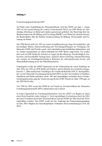 Anhang 3: Finanzierungsgeschichte des SOEP