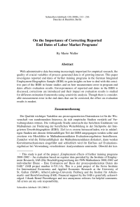 On the Importance of Correcting Reported End Dates of Labor Market Programs