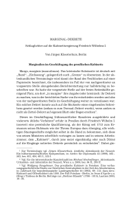 Marginal-Dekrete. Schlaglichter auf die Kabinettsregierung Friedrich Wilhelms I.
