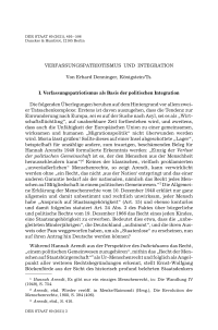 Verfassungspatriotismus und Integration