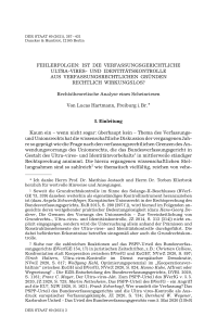 Fehlerfolgen: Ist die verfassungsgerichtliche Ultra-vires- und Identitätskontrolle aus verfassungsrechtlichen Gründen rechtlich wirkungslos?