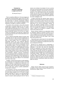 Comment on “Directors' Incentives in Japan and the UK”