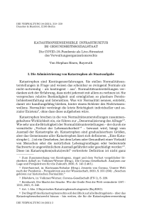Katastrophensensible Infrastruktur im Gesundheitssozialstaat