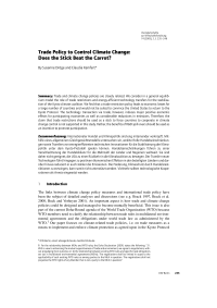 Trade Policy to Control Climate Change: Does the Stick Beat the Carrot?