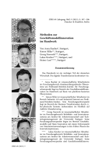 Methoden zur Geschäftsmodellinnovation im Handwerk