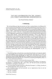 Von der Gleichbehandlung der „Rassen“ zum Verbot rassistischer Diskriminierung