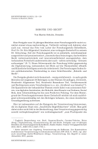 Robotik und Recht