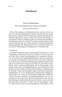 Irrweg Utilitarismus