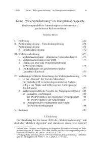 Keine „Widerspruchslösung“ im Transplantationsgesetz