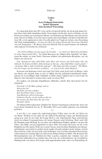 Tymbos für Ernst-Wolfgang Böckenförde, Robert Spaemann, Hans-Bernhard Wuermeling