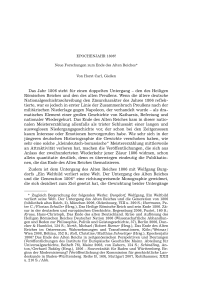Epochenjahr 1806? Neue Forschungen zum Ende des Alten Reiches