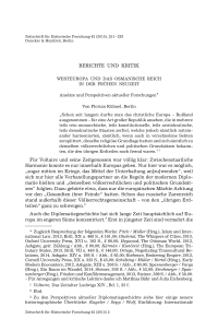 Westeuropa  und das Osmanische  Reich in der Frühen Neuzeit. Ansätze und Perspektiven aktueller Forschungen