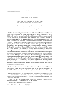 Werbung, Marktkommunikation und die Geschichte des Ökonomischen