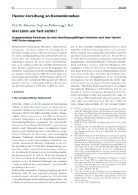 Viel Lärm um fast nichts?