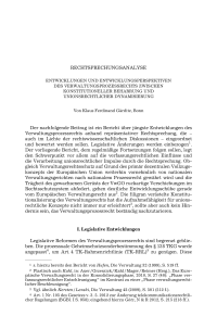 Entwicklungen und Entwicklungsperspektiven des Verwaltungsprozessrechts zwischen konstitutioneller Beharrung und unionsrechtlicher Dynamisierung