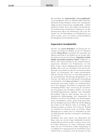Organisierte Suizidbeihilfe – Erkenntnisse der Psychiatrie – Die Sprache der Sterbehilfe – Vereinbarkeit von Suizidprävention und ärztlich assistiertem Suizid