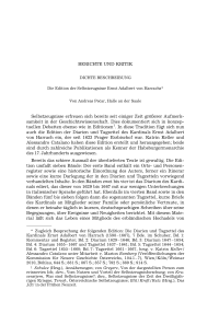 Dichte Beschreibung. Die Edition der Selbstzeugnisse Ernst Adalbert von Harrachs