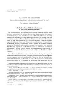 Das Verbot der Eizellspende