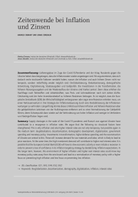 Zeitenwende bei Inflation und Zinsen