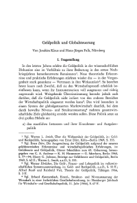 Geldpolitik und Globalsteuerung