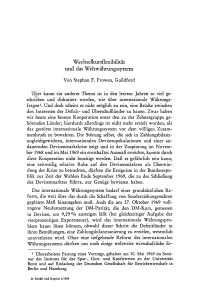 Wechselkursflexibilität und das Weltwährungssystem