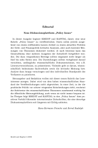 Neue Diskussionsplattform "Policy Issues"