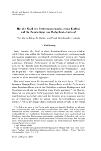 Hat die Wahl des Performancemaßes einen Einfluss auf die Beurteilung von Hedgefonds-Indizes?