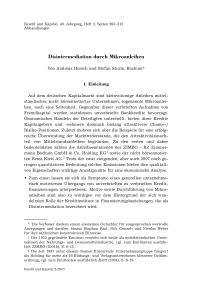 Disintermediation durch Mikroanleihen