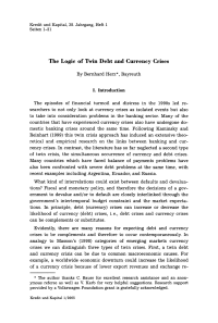 The Logic of Twin Debt and Currency Crises