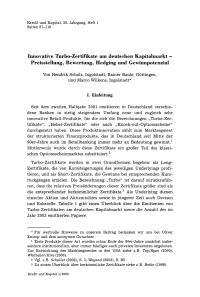 Innovative Turbo-Zertifikate am deutschen Kapitalmarkt - Preisstellung, Bewertung, Hedging und Gewinnpotenzial