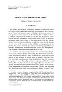 Inflation, Faetor Substitution and Growth