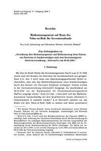 Risikomanagement auf Basis des Value-at-Risk für Investmentfonds