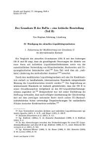 Der Grundsatz II der BaFin - eine kritische Beurteilung (Teil II)