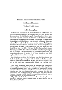 Fusionen im amerikanischen Bankwesen