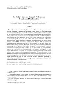 The Welfare State and Economic Performance: Quantiles and Nonlinearities