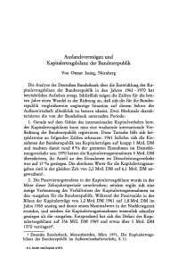 Auslandsvermögen und Kapitalertragsbilanz der Bundesrepublik